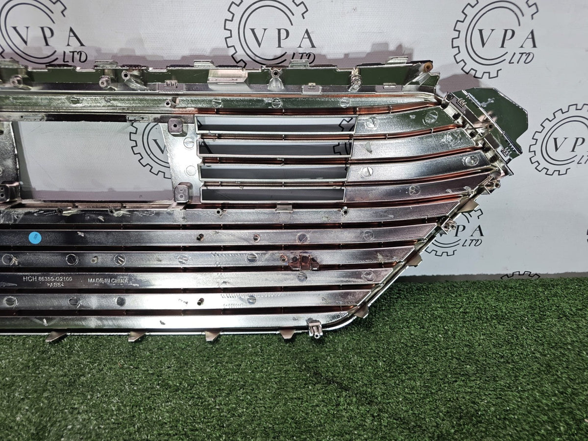 NEW! HYUNDAI IONIQ 2016 - 2019 FRONT BUMPER MAIN GRILL WITH CHROME 86350 G2100
