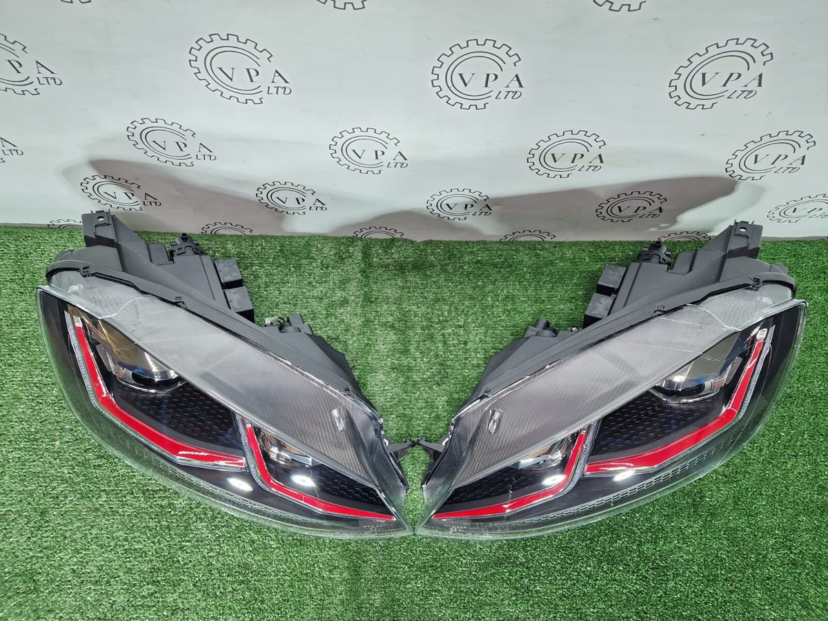 VLAND VOLKSWAGEN GOLF MK 7 13-17 FULL LED HEADLIGHT SET FOR UPGRADE TO GTI MK7.5