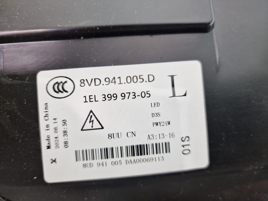 NEW! AUDI A3 2013 - 2016 NS LEFT SIDE BI XENON COMPLETE HEADLIGHT WITH MODULE
