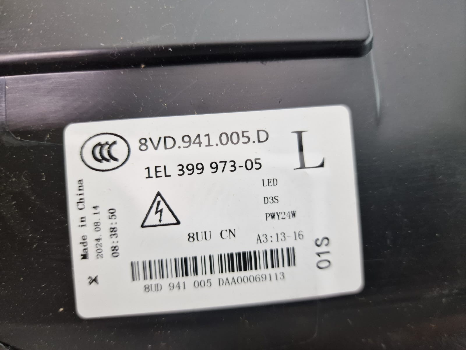 NEW! AUDI A3 2013 - 2016 NS LEFT SIDE BI XENON COMPLETE HEADLIGHT WITH MODULE