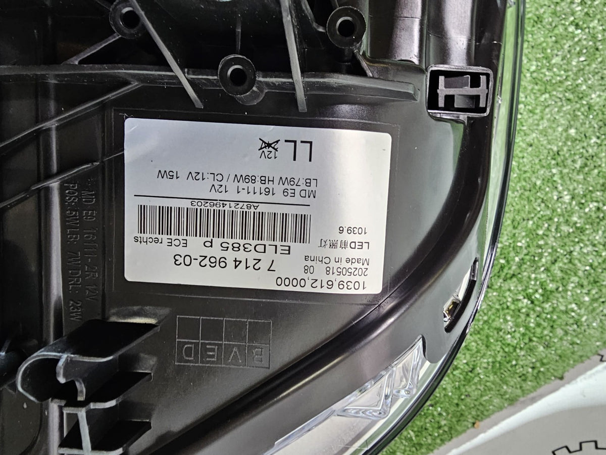 BMW 5 G30 / G31 2018 - 20 HEADLIGHT LED ADAPTIVE OS RIGHT DRIVER SIDE