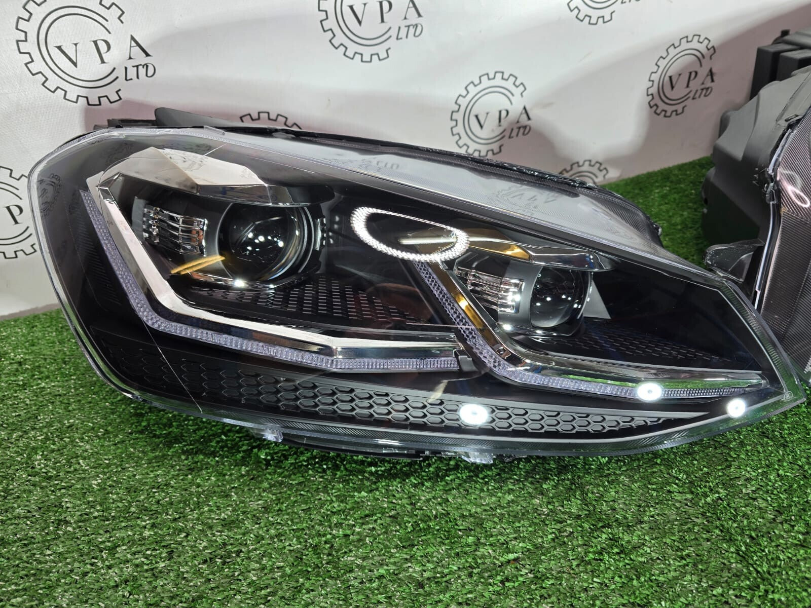 NEW VLAND VOLKSWAGEN GOLF MK 7 13-17 FULL LED HEADLIGHT SET FOR UPGRADE TO MK7.5