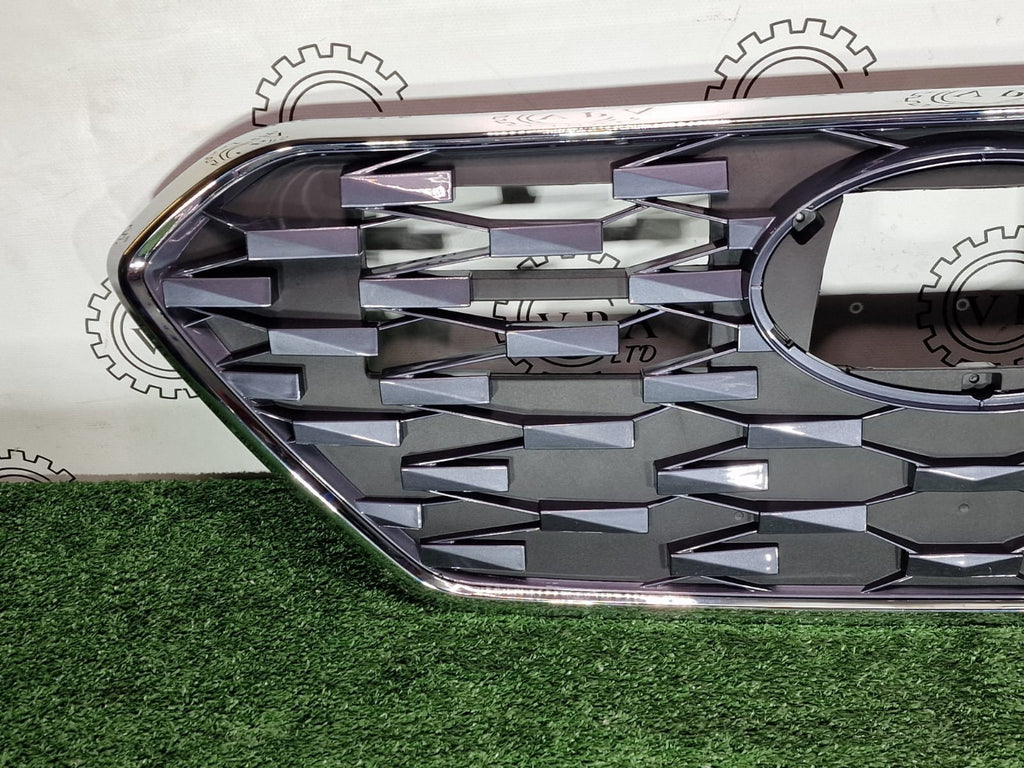 Front bumper grille for Hyundai Ioniq 2019-2022 with chrome trim - side profile