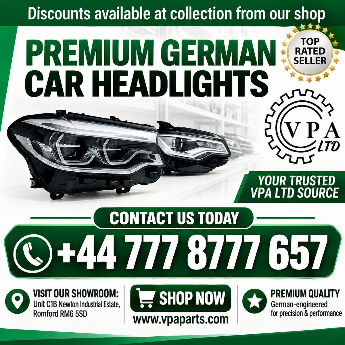 BMW 4er F32 F33 F36 2017 - 2020 LCI NS LEFT PASSENGER HEADLIGHT FULL LED