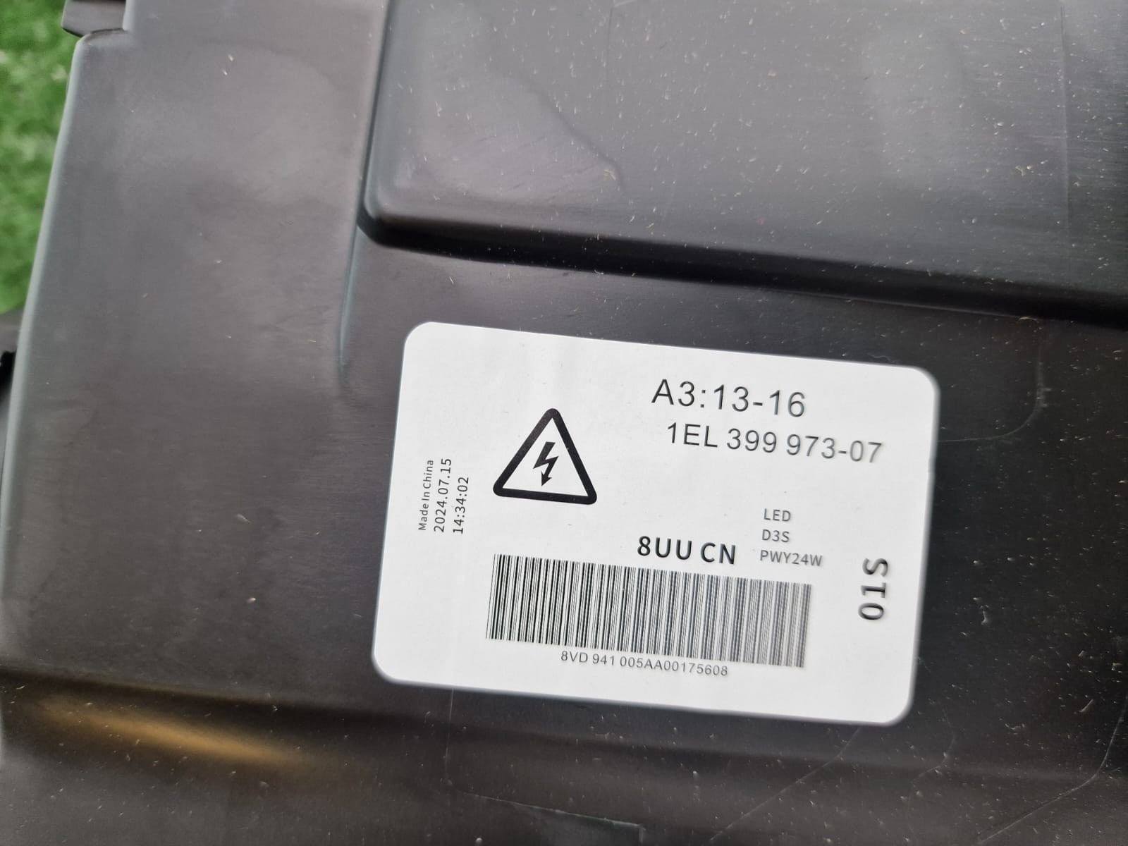 NEW! AUDI A3 2013 - 2016 OS RIGHT SIDE BI XENON COMPLETE HEADLIGHT WITH MODULE