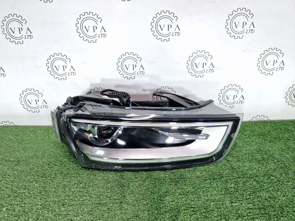 AUDI Q3 8U 2010 - 2015 OS RIGHT DRIVER BI XENON LED HEADLIGHT WITH MODULES